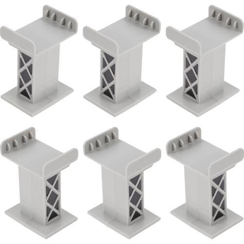 6Pcs Tågbron Stödpelare Leksaker Spår Tillbehör
