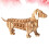 1 Styck Manuell 3D Trämodell Hund För Barn 8