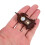Miniature Retro Pendelklocka För Dockskåp Väggklocka Scen 4