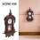 Miniature Retro Pendelklocka För Dockskåp Väggklocka Scen 9