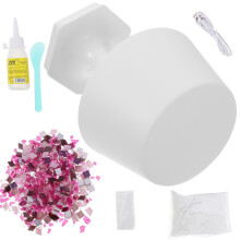 1 Set Diy Bordlampa Byggsats Handgjord Materialförpackning
