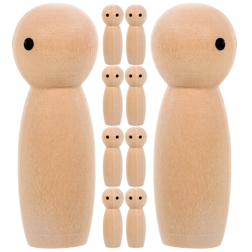 30 St Okonstlade Trädockor Diy Omålade Lillträfigurer Mini