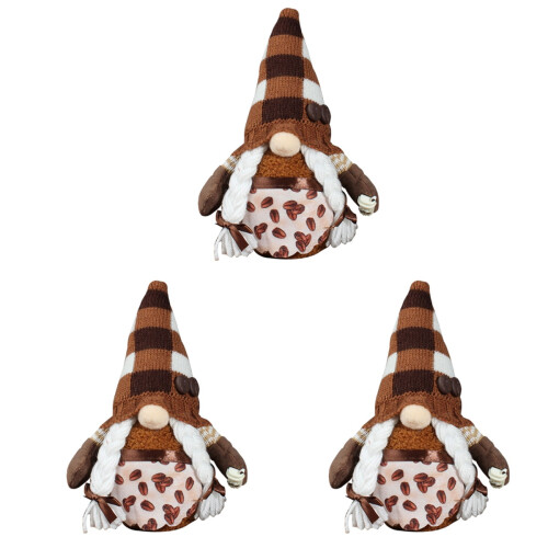 3Pcs Ansiktslös Tomte För Fest Skrivbord 1