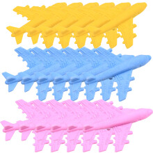 15Pcs Radergummi Lärande Skrivmaterial Flygplan Design