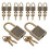 30Sets Padlocks with Pirate Play Light Brown 1