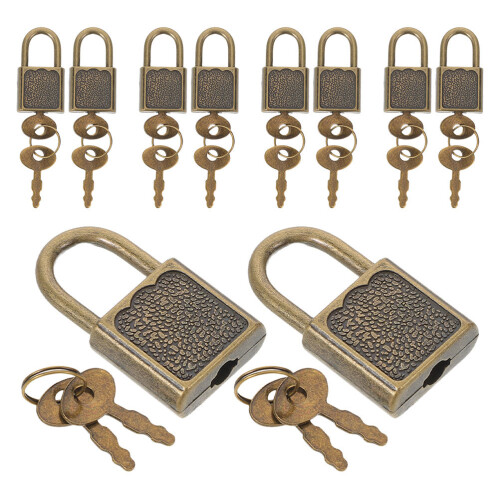 30Sets Padlocks with Pirate Play Light Brown