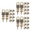 30Sets Padlocks with Pirate Play Light Brown 8