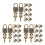 30Sets Padlocks with Pirate Play Light Brown 4