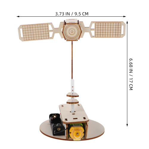 3 Sett Satellitmodell: 3D DIY Rymdpussel Byggsats För Barn 2
