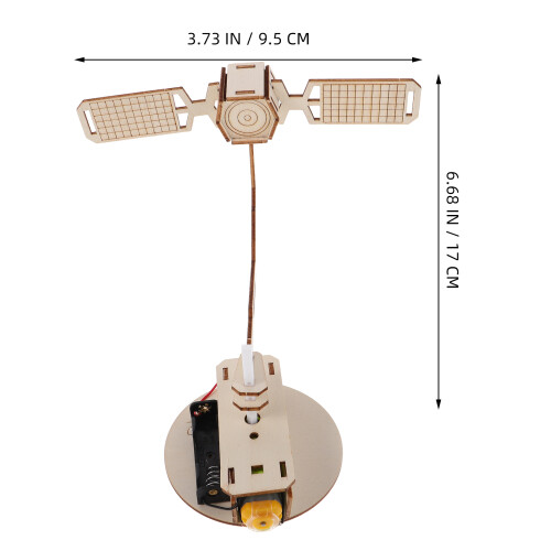 3 Sett Satellitmodell: 3D DIY Rymdpussel Byggsats För Barn 1
