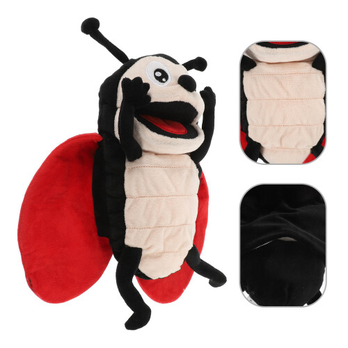 Cartoon Ladybug Handskärm Pappdocka Bärbar Leksak 2