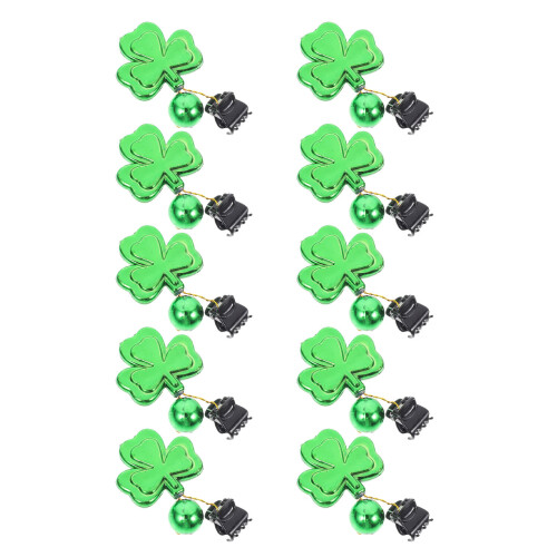 10Pcs Klöver Mustasch Klyssar St Patricks Skägg Anhängare