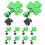10Pcs Klöver Mustasch Klyssar St Patricks Skägg Anhängare 6