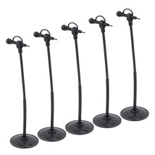 5Pcs Miniatyr Mikrofon Modell För Dockhus Musikinstrument Inredning