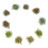 50 Pcs Blomkluster Dekorationsblommor Gräs Landskapsmodell DIY 3