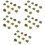 50 Pcs Blomkluster Dekorationsblommor Gräs Landskapsmodell DIY 9