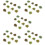 50 Pcs Blomkluster Dekorationsblommor Gräs Landskapsmodell DIY 10