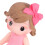 5St Flickfigur Cake Dekorationer I Keramiskt Material Rosa 8