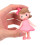 5St Flickfigur Cake Dekorationer I Keramiskt Material Rosa 4