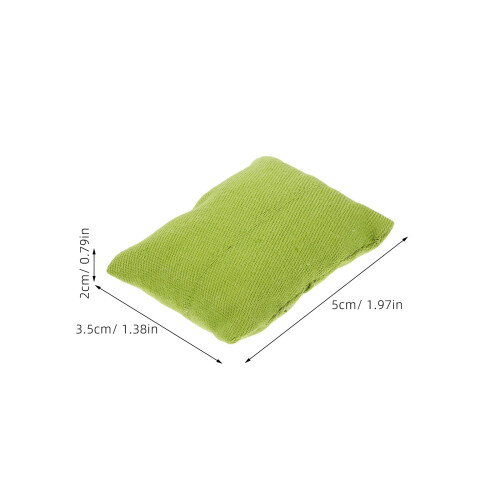 6Pcs Dockshus Miniatyr Tygsoffa Små Inredning 1
