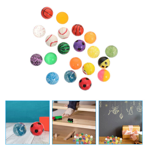 20Pcs Portabla Bounce-Bollar, Gummibollar För Barn 2