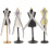 4 Set Miniatyr Kvinnlig Mannekäng Textilmått 1