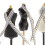 4 Set Miniatyr Kvinnlig Mannekäng Textilmått 10