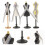4 Set Miniatyr Kvinnlig Mannekäng Textilmått 4