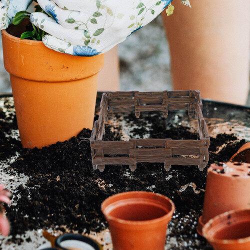 4Pcs Mini Trädgårdsgärd För Simuleringsgård Gärdsleksak Diy 2