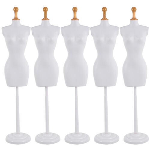 5Pcs Mannekäng Torso, Stöd För Klädsel och Smycken