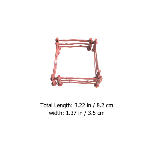 80Pcs Mini Staketprydnader, Simulerade Plaststaketornament 1