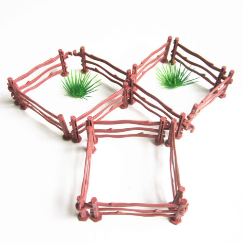 80Pcs Mini Staketprydnader, Simulerade Plaststaketornament 2