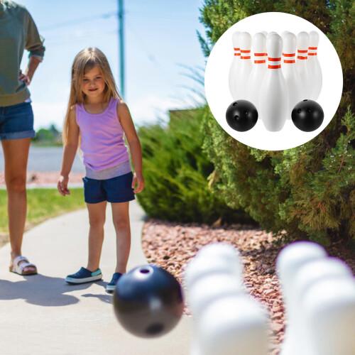 12Pcs Storlekarnas Bowlingset Inomhus För Barn 2