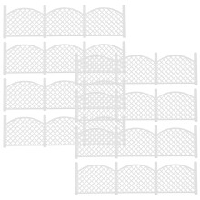 8Pcs Miniatyr Trädgårdsgärd För Doll House DIY Modell