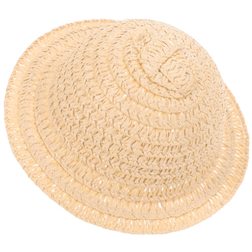 Mini Straw Hatt För Hantverk Diy Miniatyrhatt