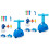 2 Set Recoil Force Leksakssats Aerodynamisk Ballongbil 5