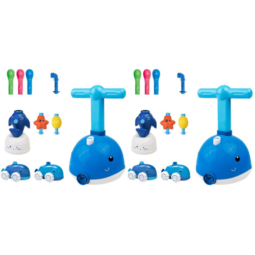 2 Set Recoil Force Leksakssats Aerodynamisk Ballongbil 2