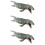 3St Högsimulerad Mosasaurus Djurmodell Grå För Barns Roliga Lek 8