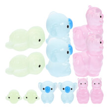 12Pcs Miniatyr Lys I Mörkret Resin För Dockskåp DIY