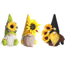 3Pcs Tomte Dockor Plush Skägg Tygdockor Hem