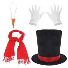 1 Set Av Snögubbskostym Kit Med Tillbehör, Nyskapande Snögubbsoutfit
