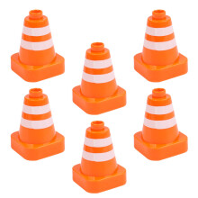 6Pcs Praktiska Utbildande Avspärrningsskyltar Trafikskylt Vägkon