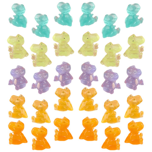 90 Delar Små Dinosauriefigurer Glöd I Mörkret 2