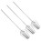 3Pcs Rostfritt Äggvisp Vispar Till Elhandmixer 10