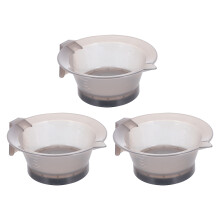 3Pcs Hårfärgskål Professionell Plast Blandningsset