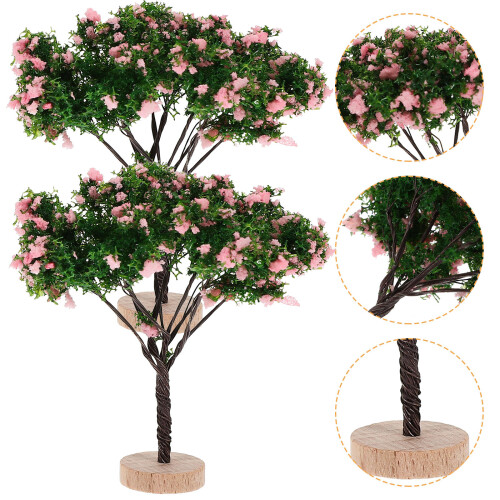 10 Miniatyr Landskaps Leksaksträ Sandlåda 2