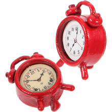 2St Mini Alarmklockor I Metall För Kreativ Lek Och