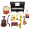 1 Set Dockskåpsinstrument Rekvisit Mini Scener Layout 5