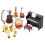 1 Set Dockskåpsinstrument Rekvisit Mini Scener Layout 10