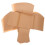 100 Pcs Brödformslinjeringar 39X34 Cm -Klibbiga Engångs Papper 1